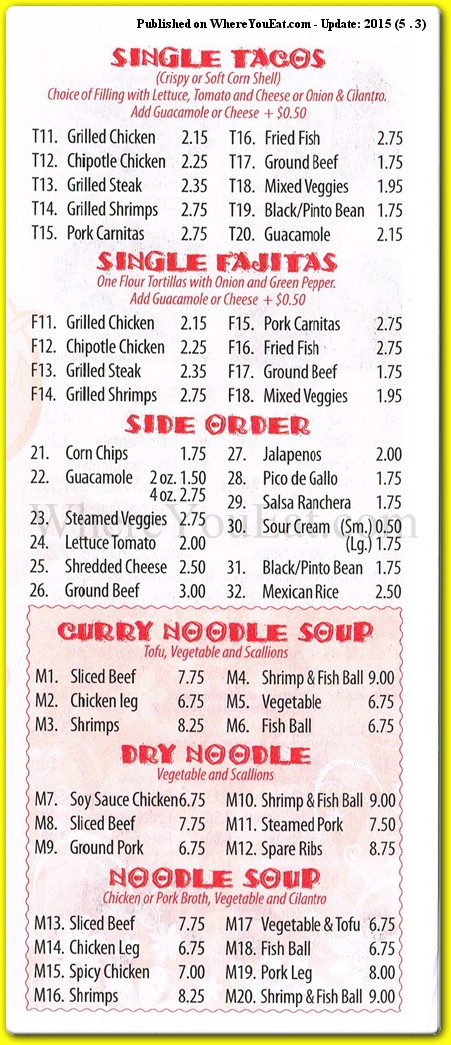 menu image