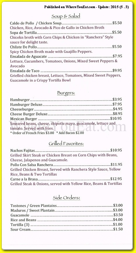 menu image