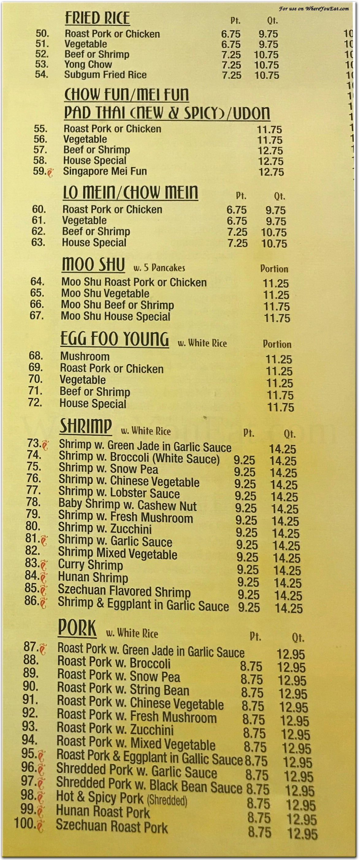 menu image