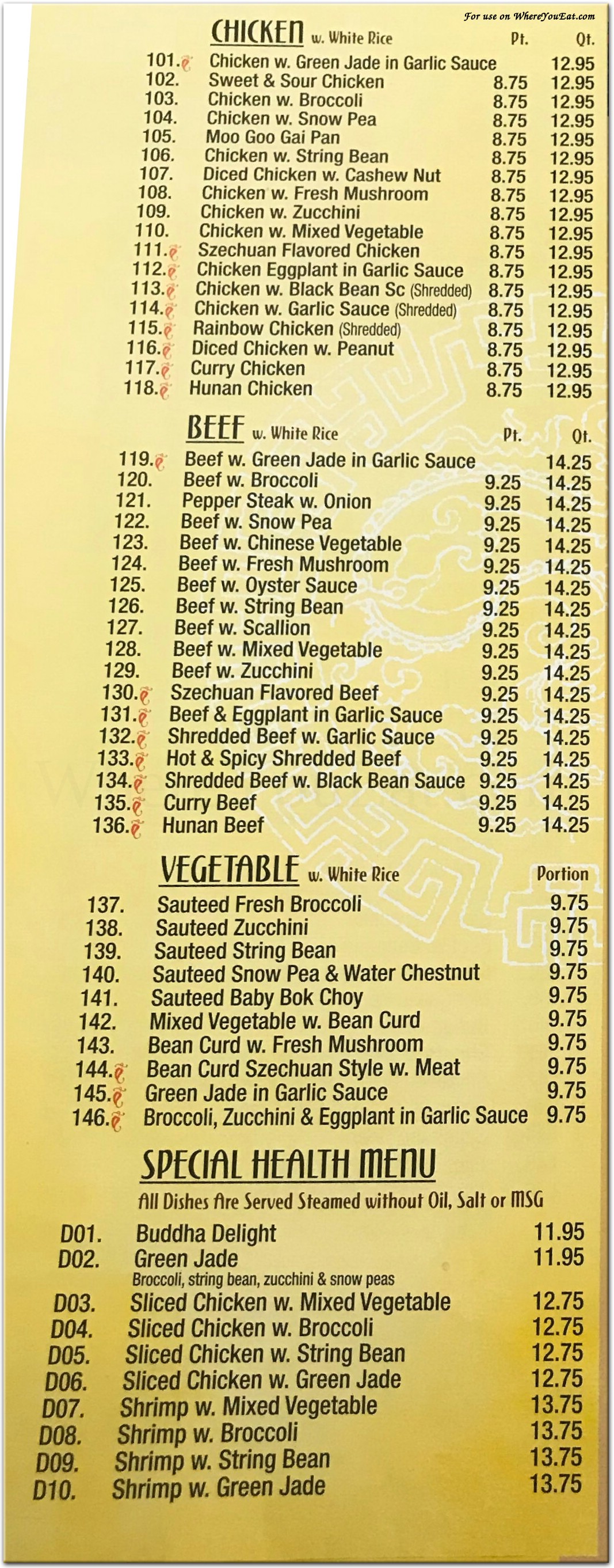 menu image