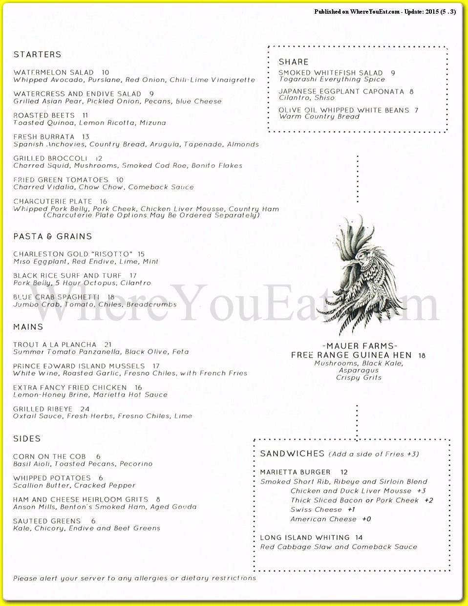 menu image