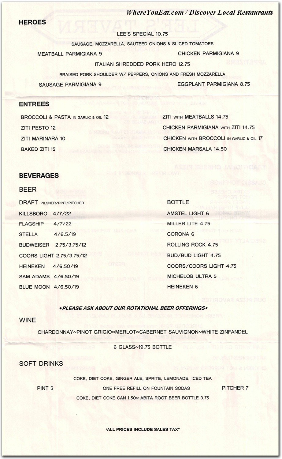 menu image