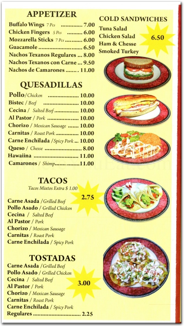 menu image