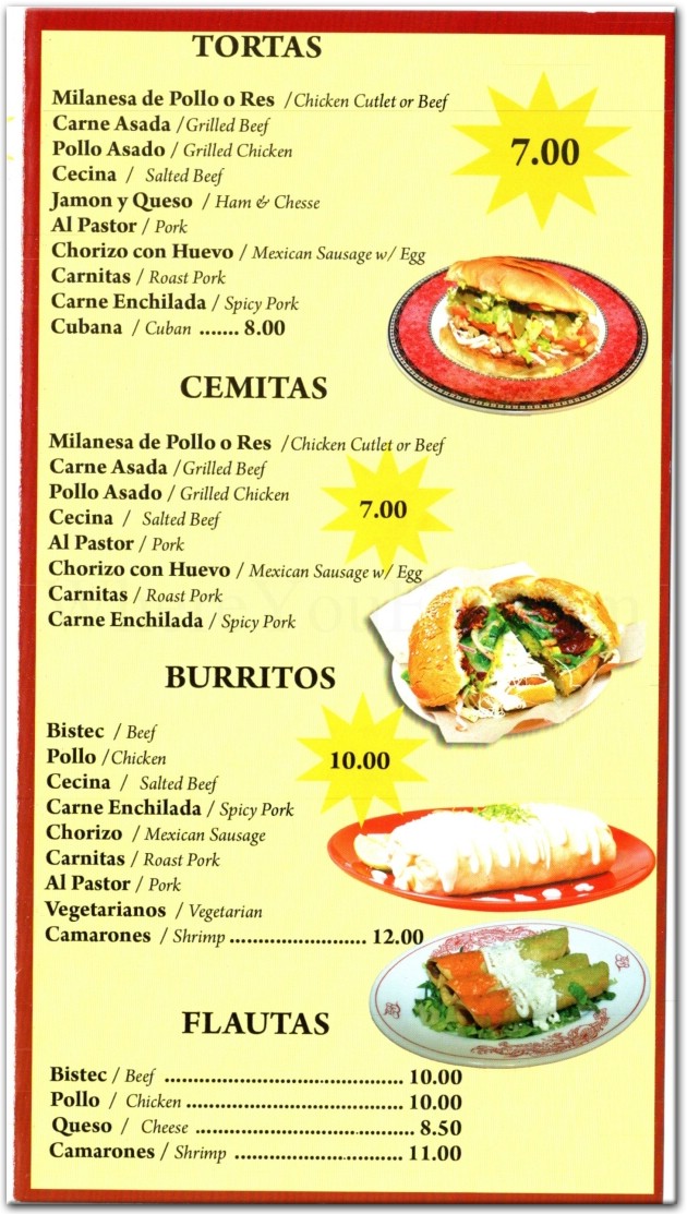 menu image