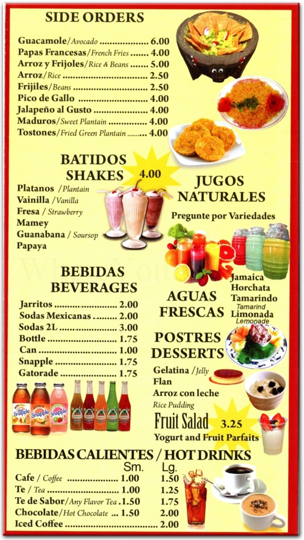 menu image