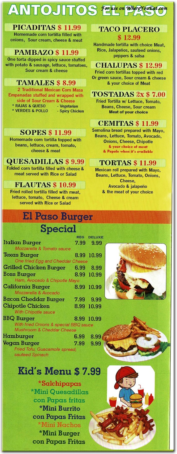 menu image