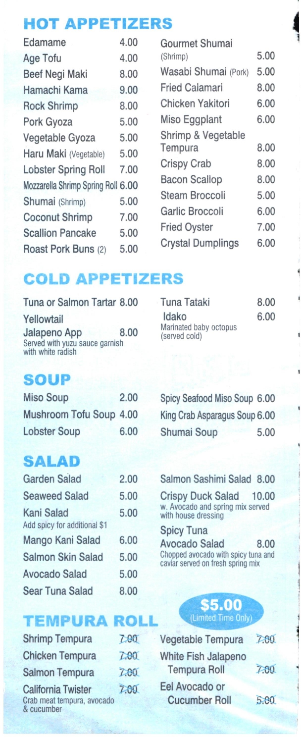 menu image