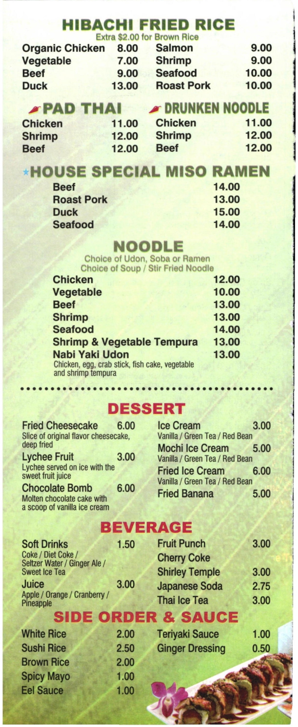 menu image