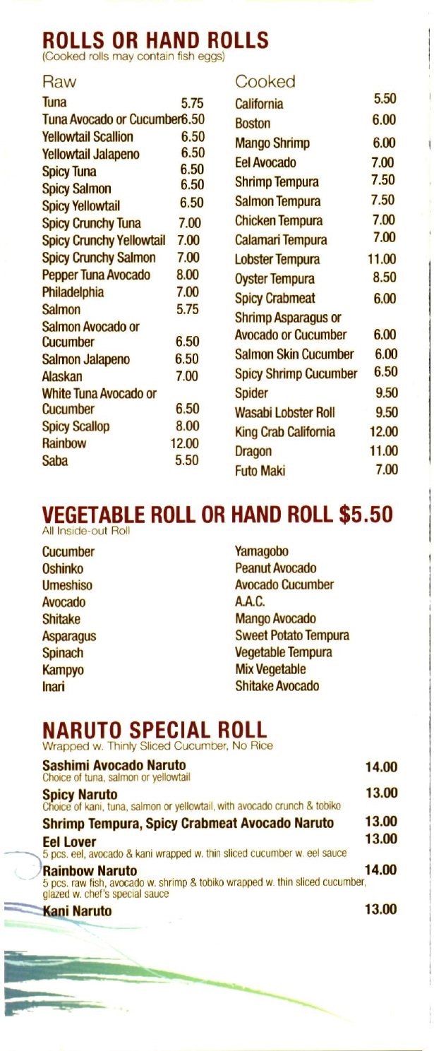 menu image