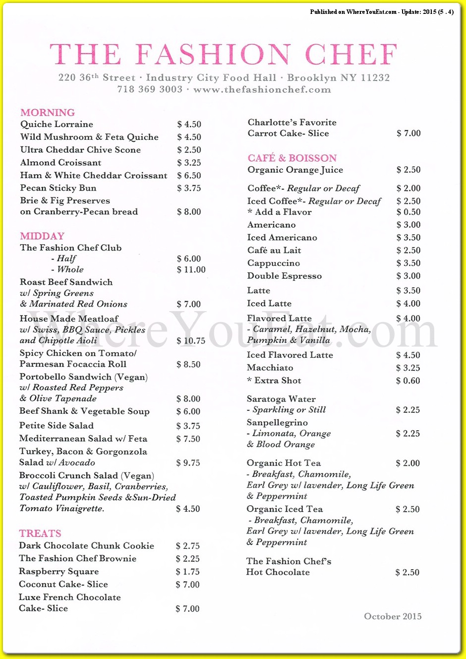 menu image