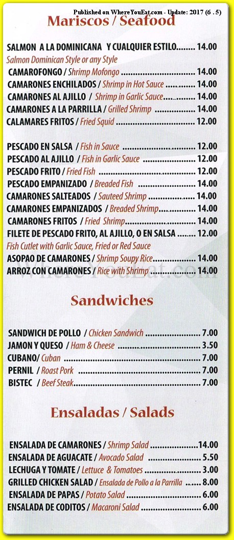 menu image