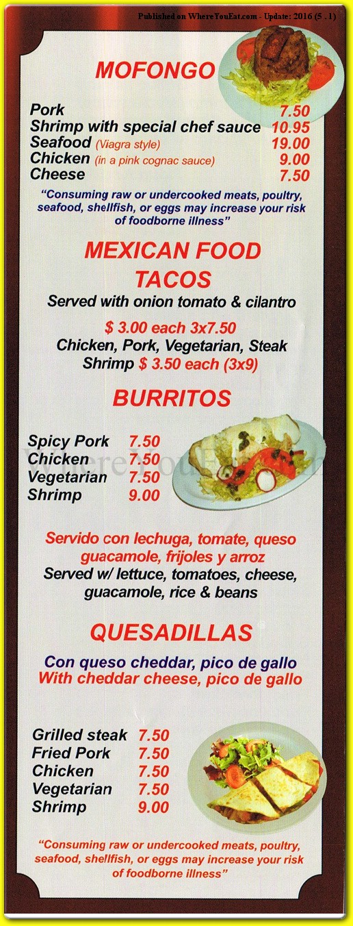 menu image