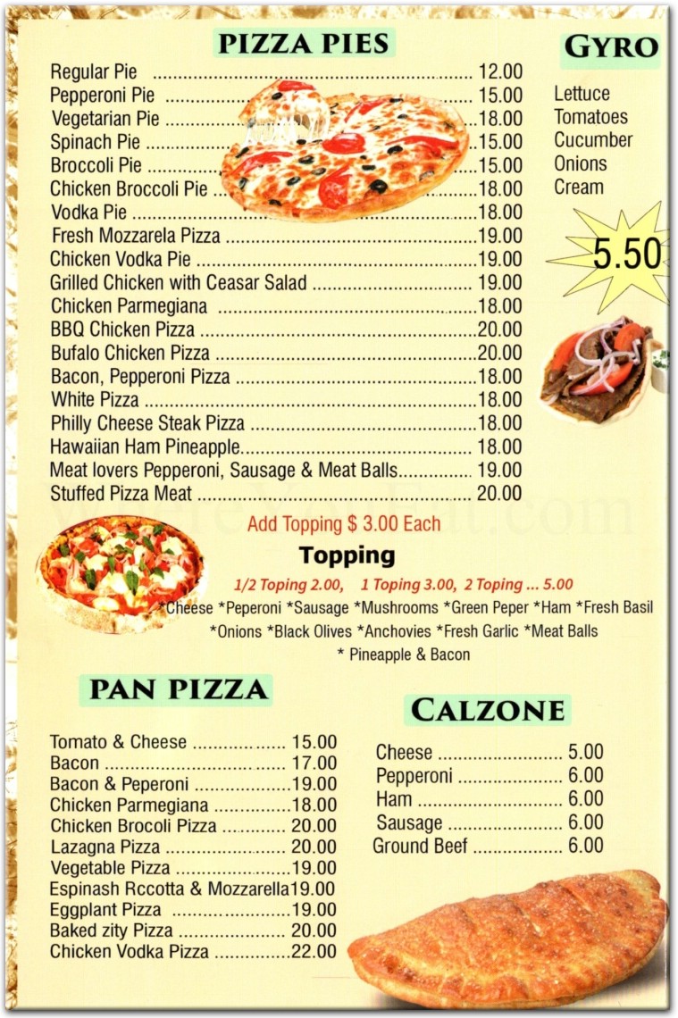 menu image