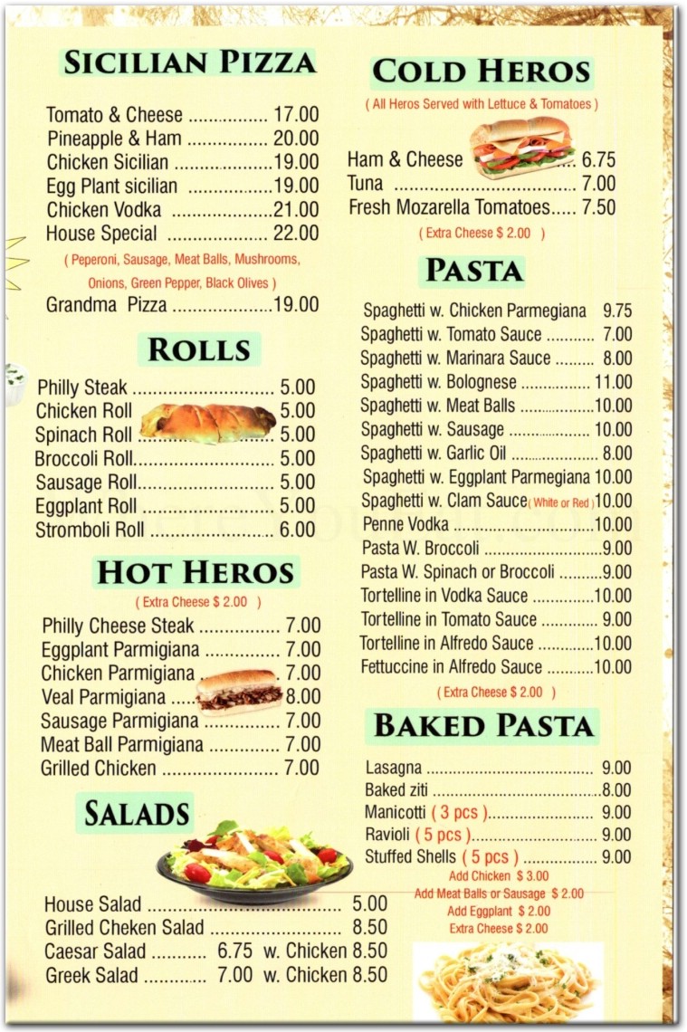 menu image