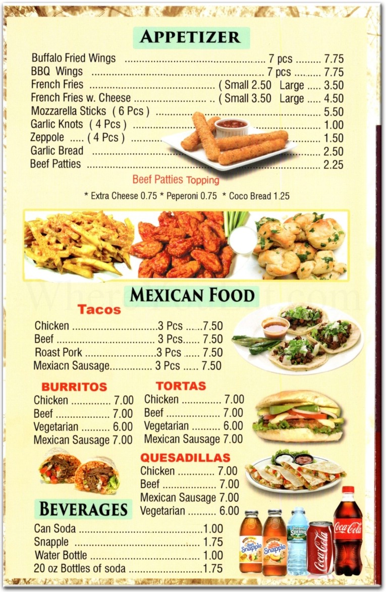 menu image