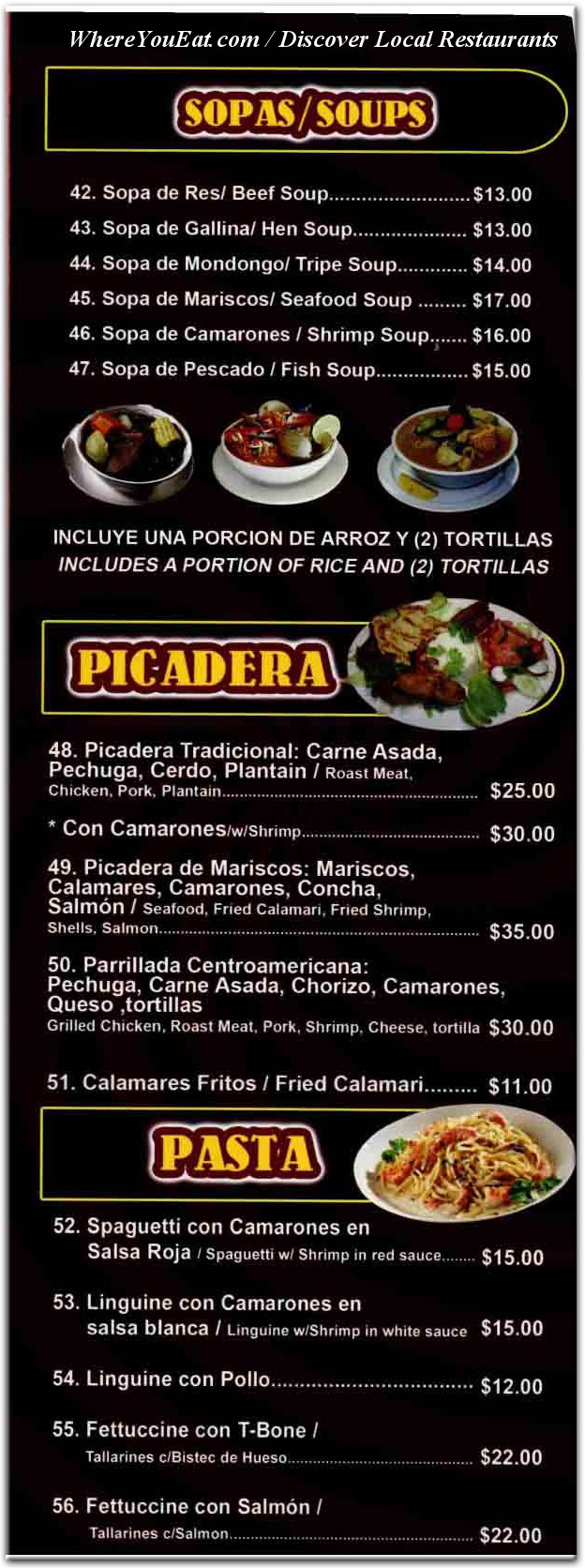 menu image