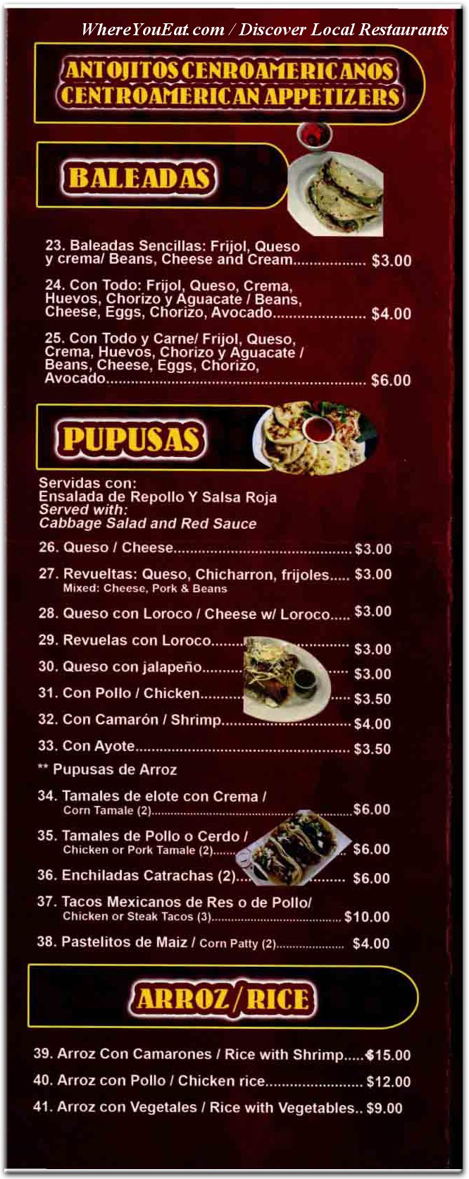 menu image