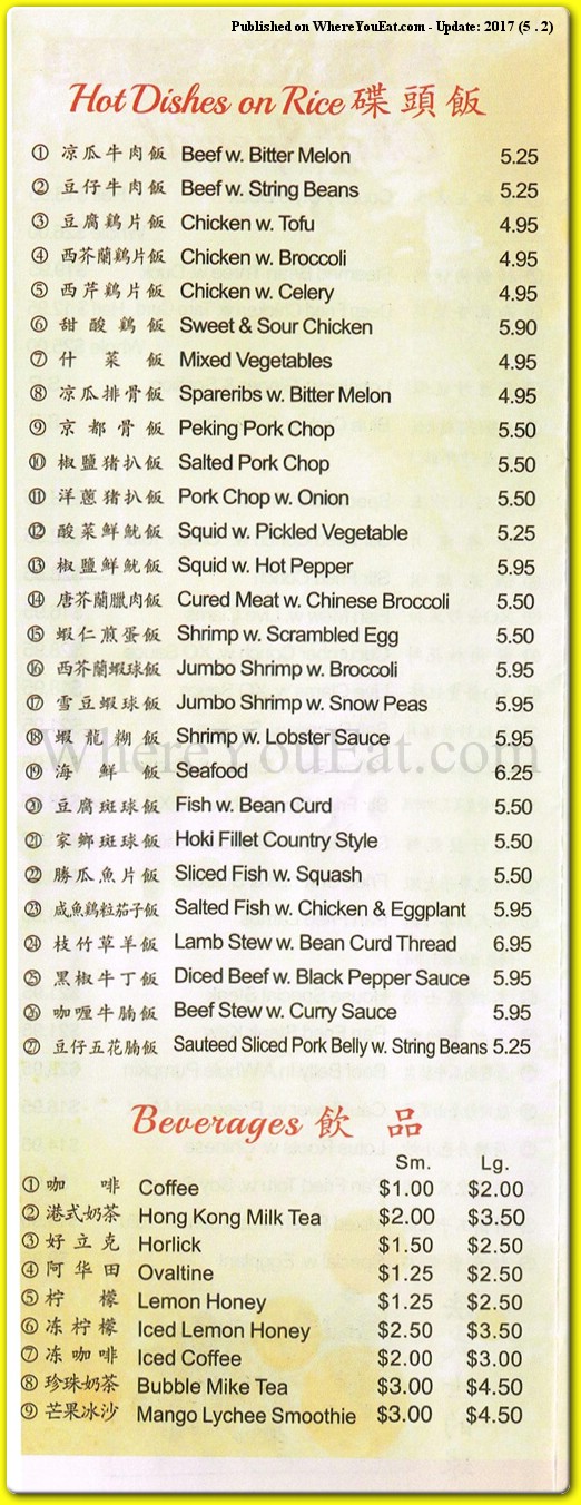 menu image