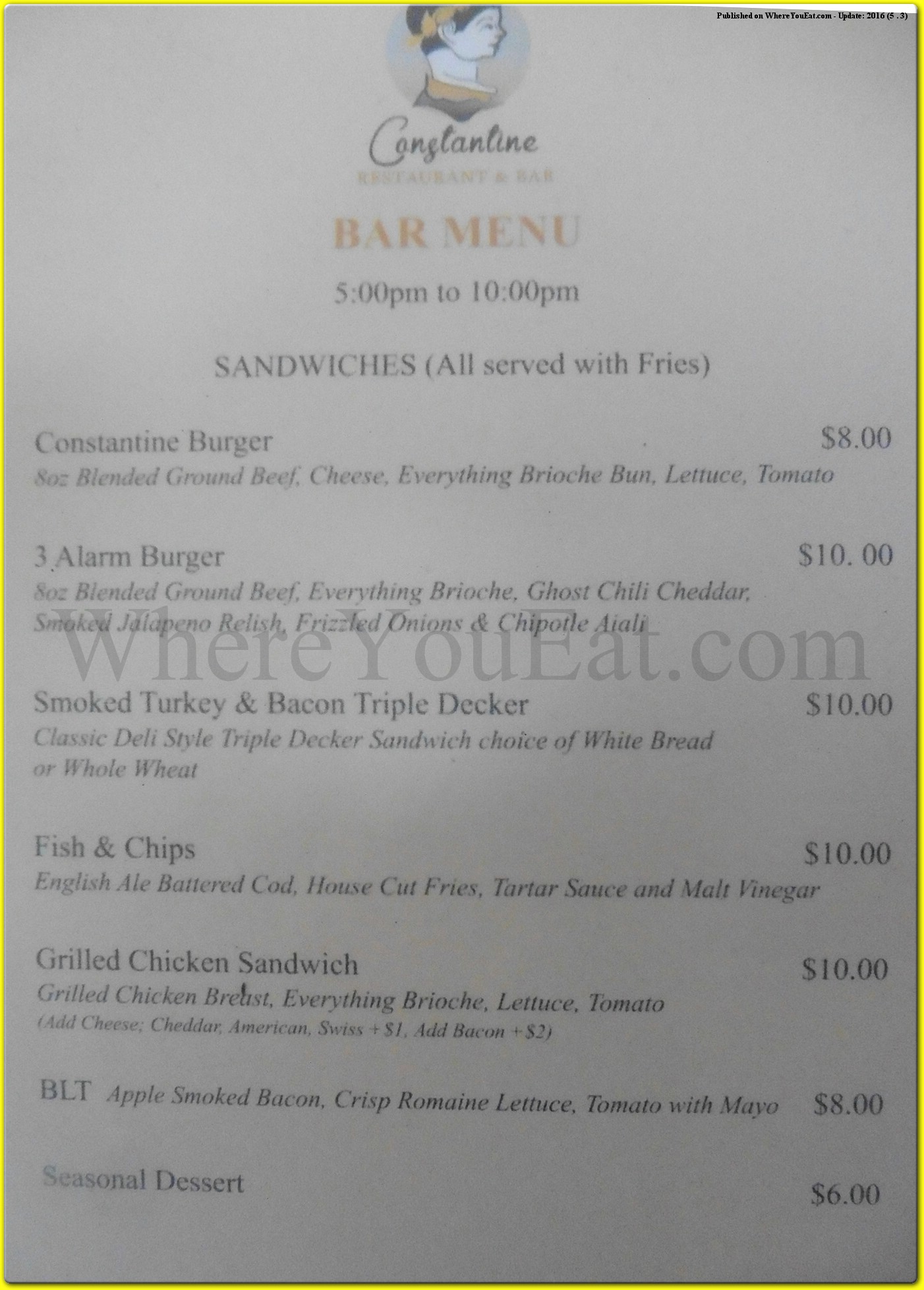 menu image