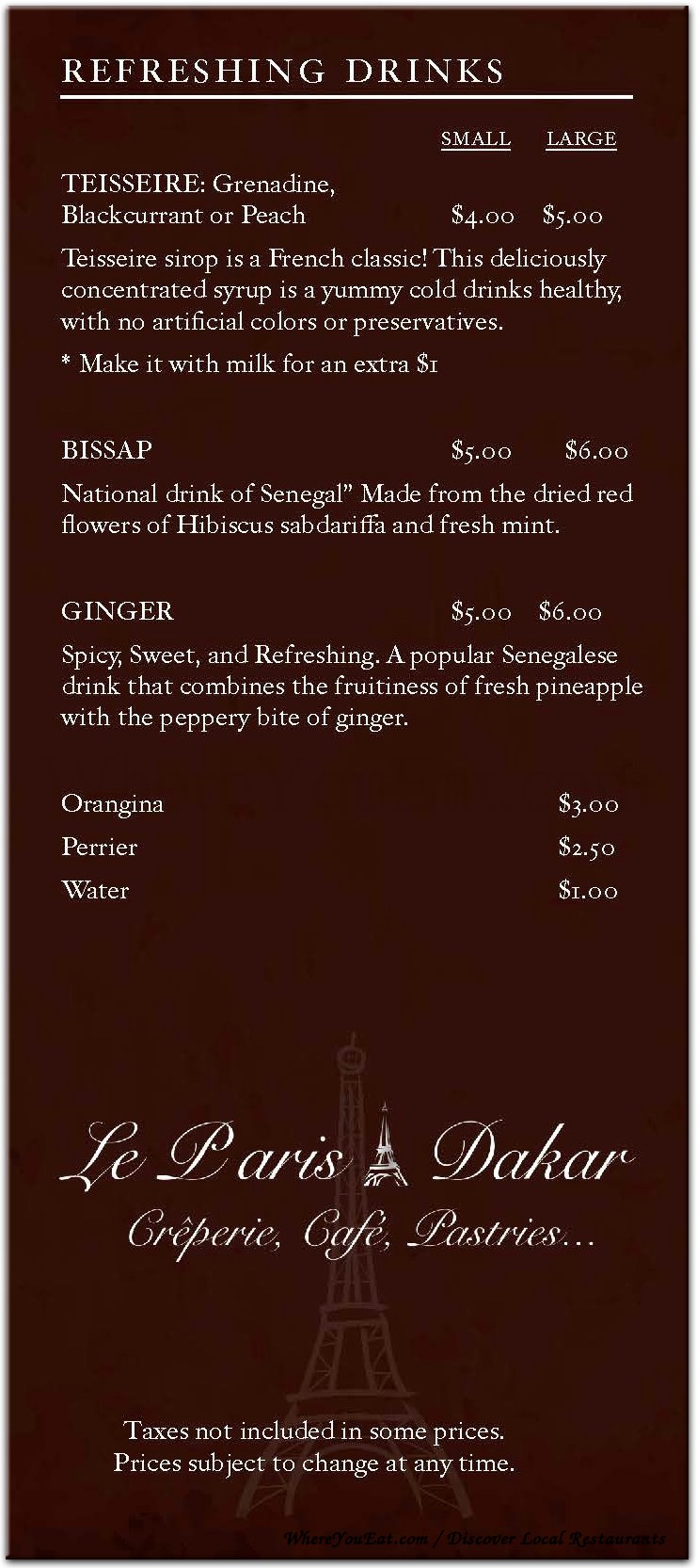 menu image