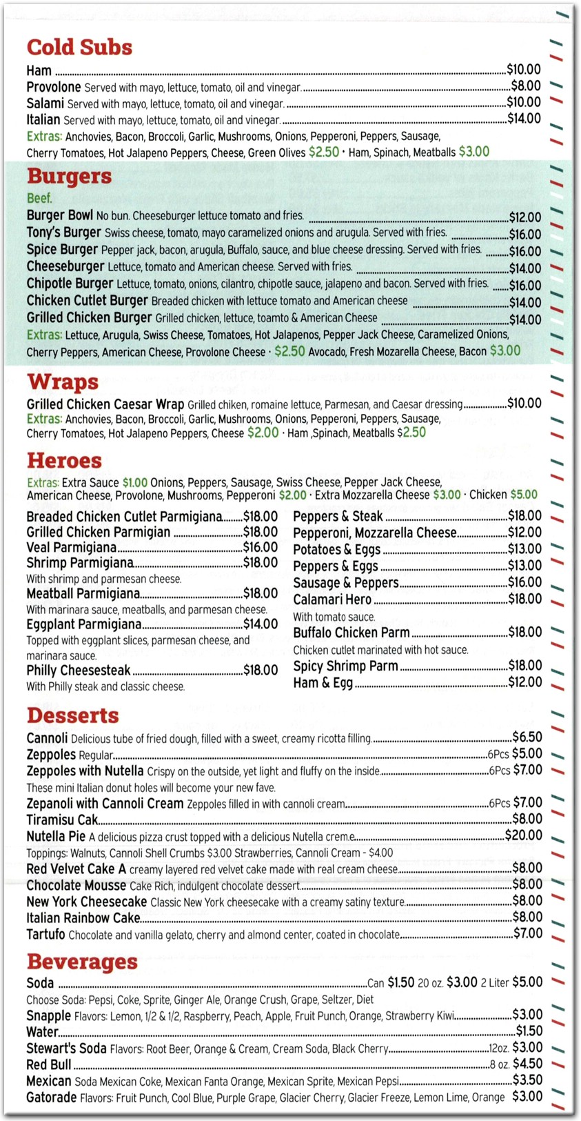 menu image