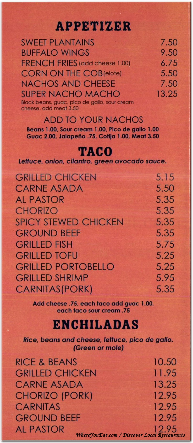 menu image