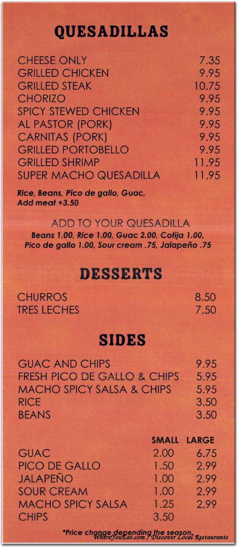 menu image