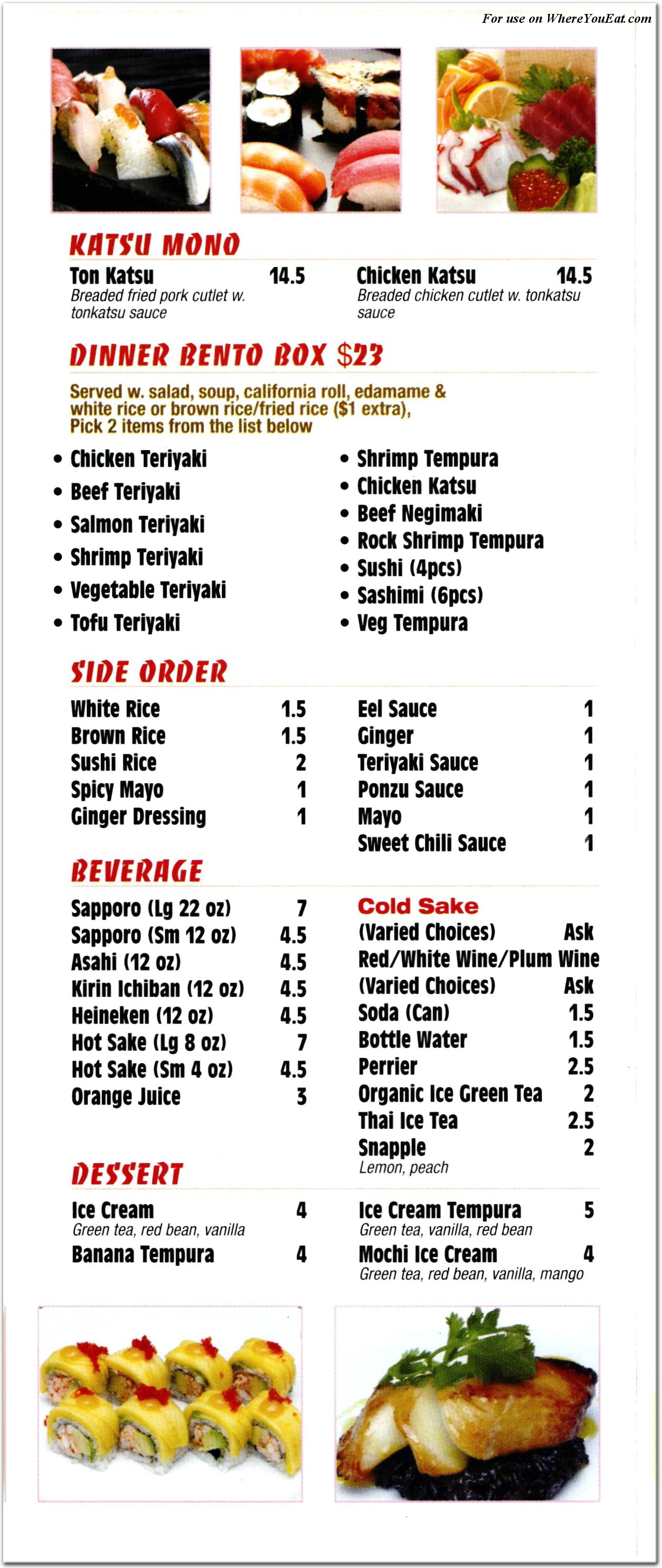 menu image