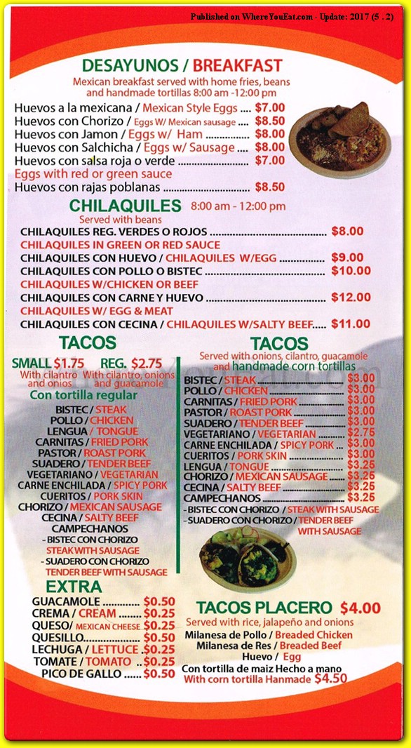 menu image