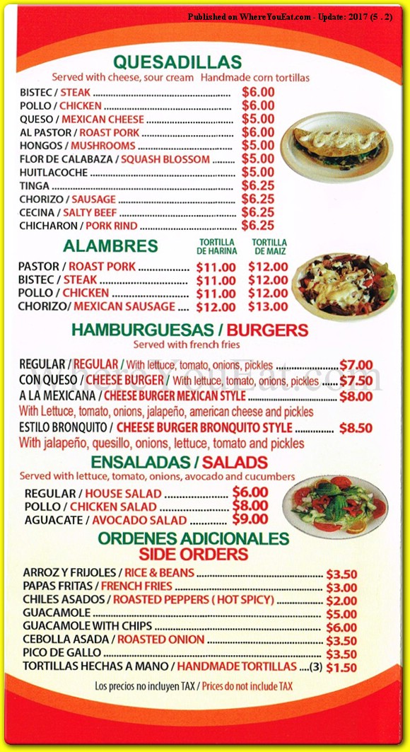 menu image