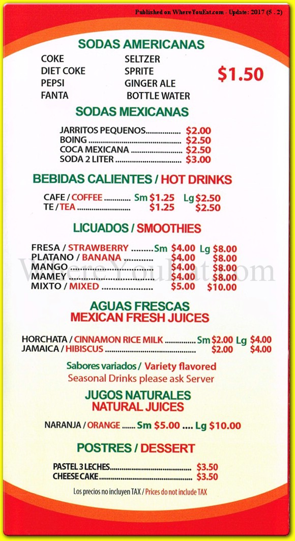 menu image