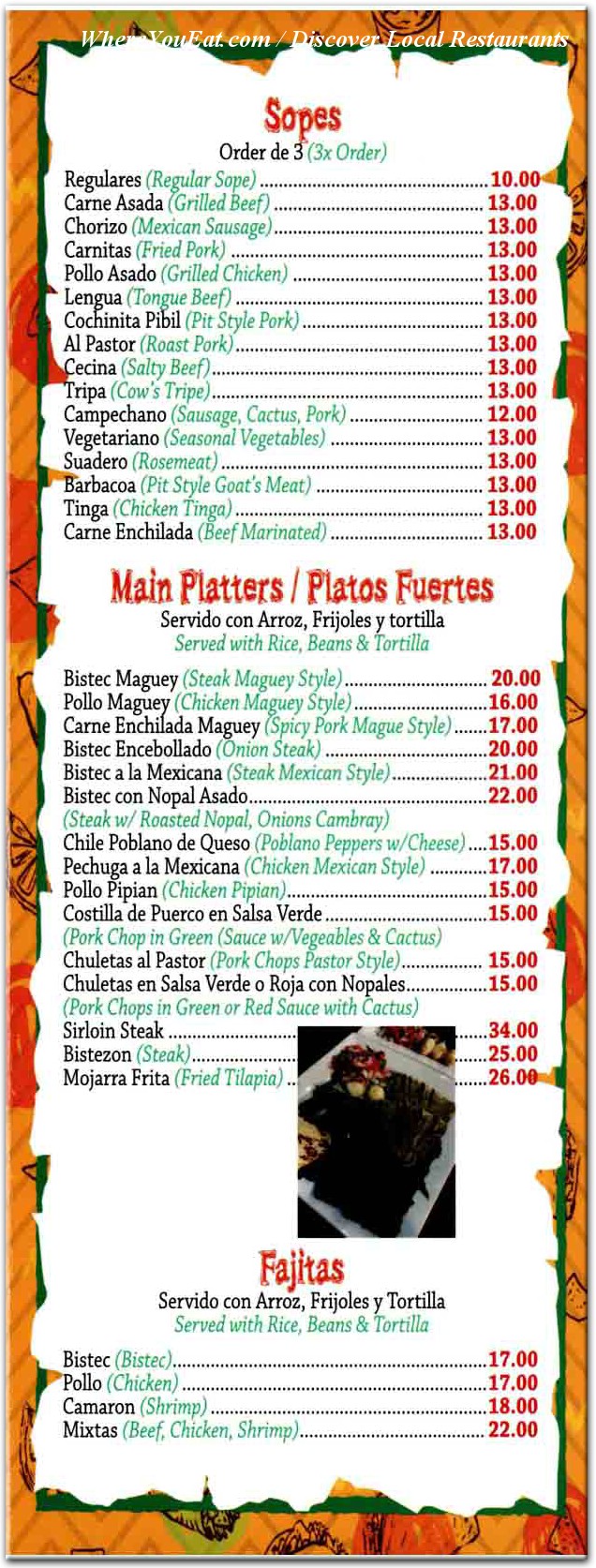 menu image