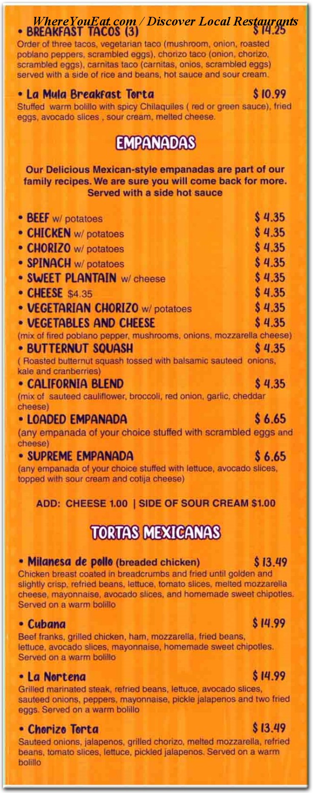 menu image