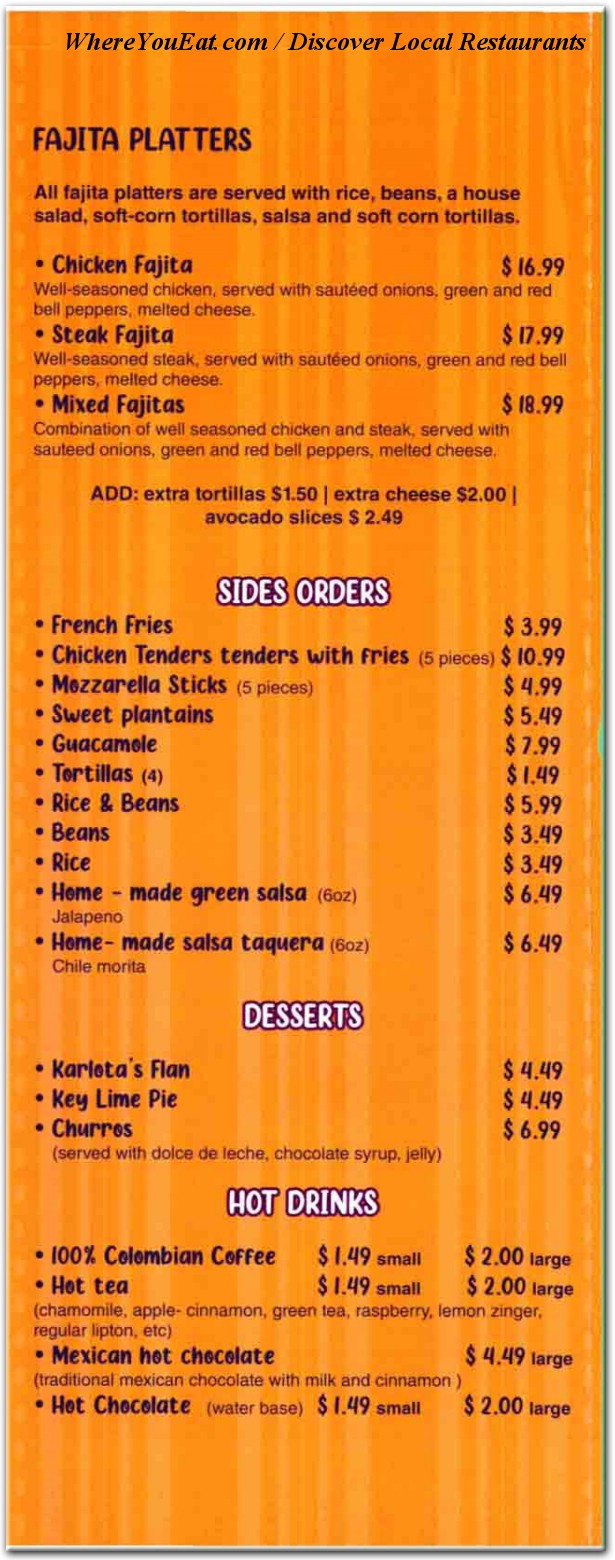 menu image