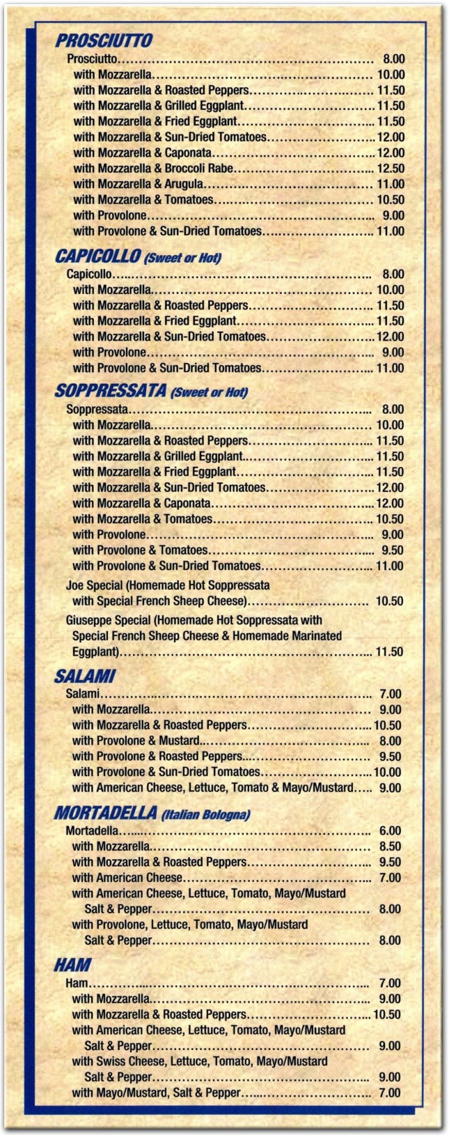 menu image