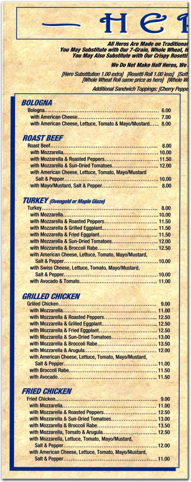 menu image