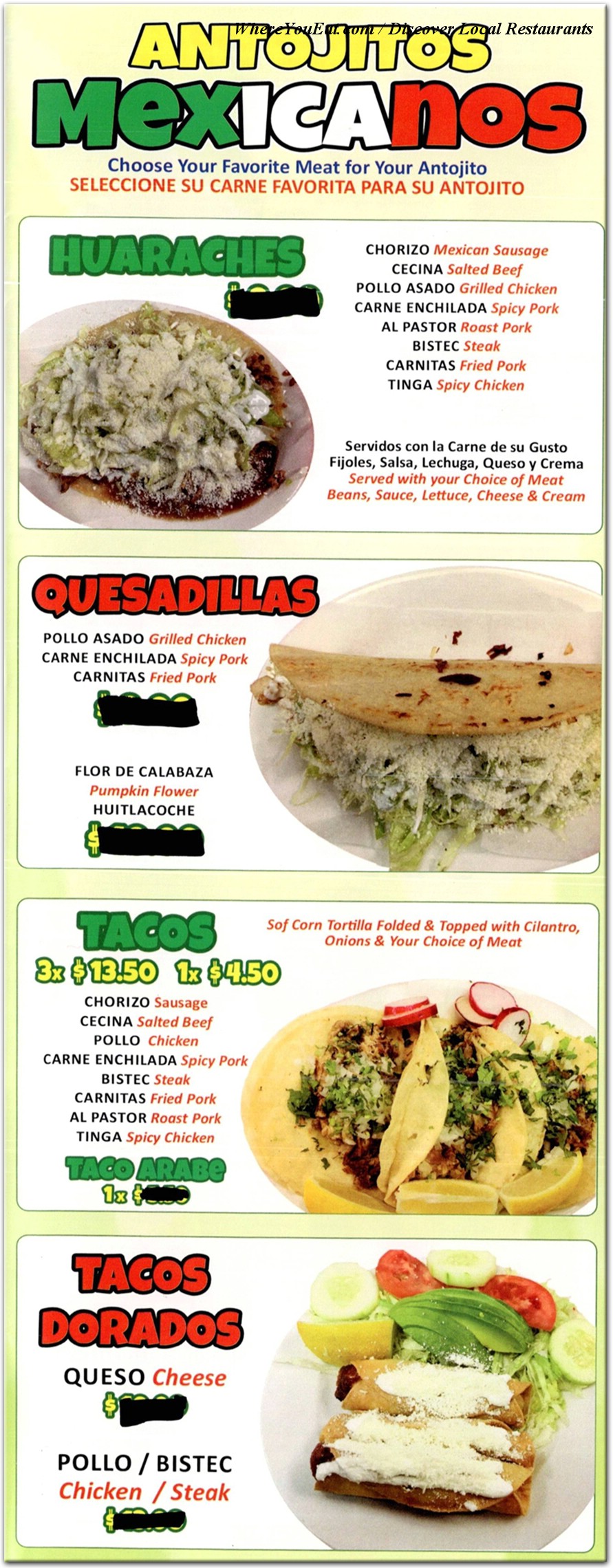 menu image