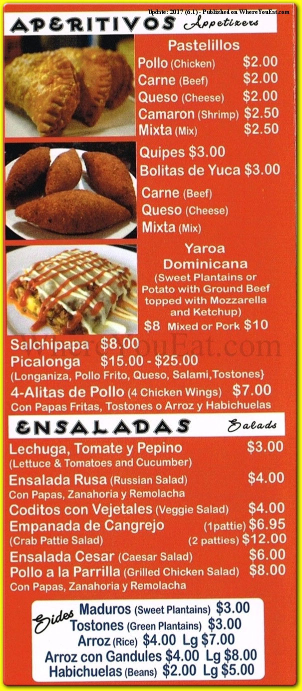 menu image