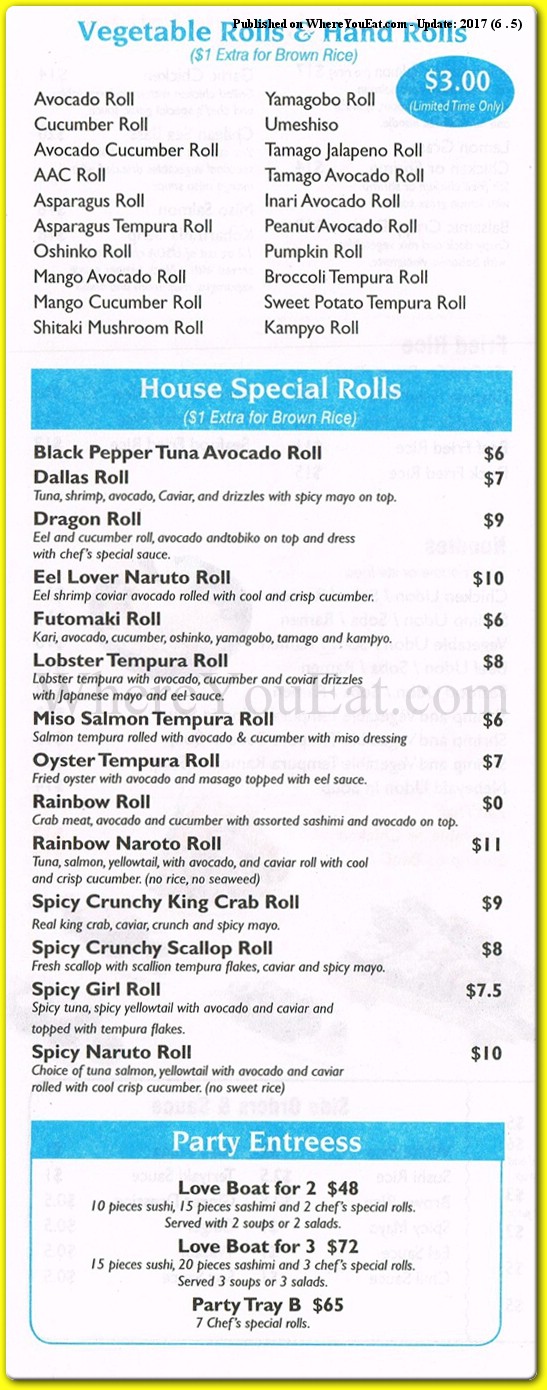 menu image