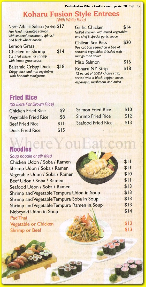 menu image