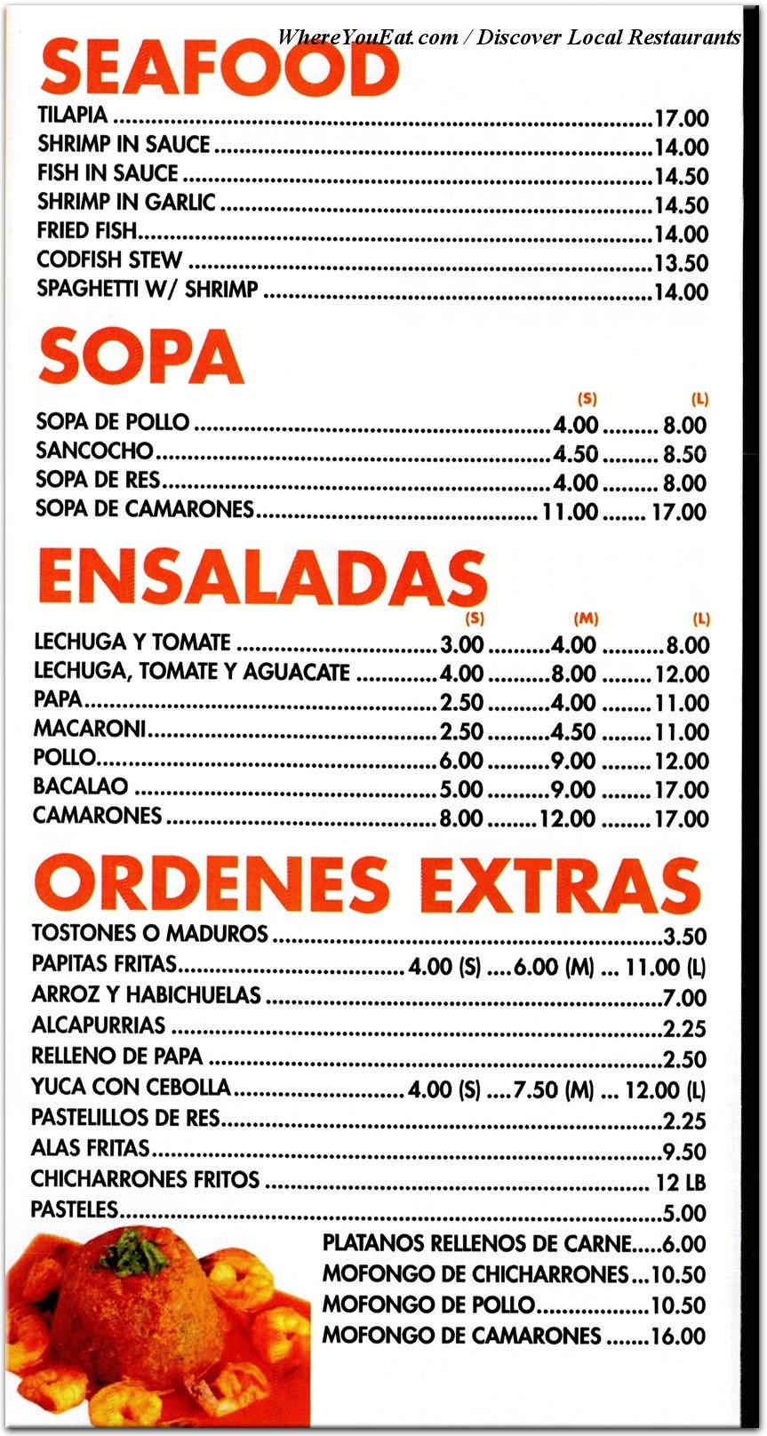 menu image