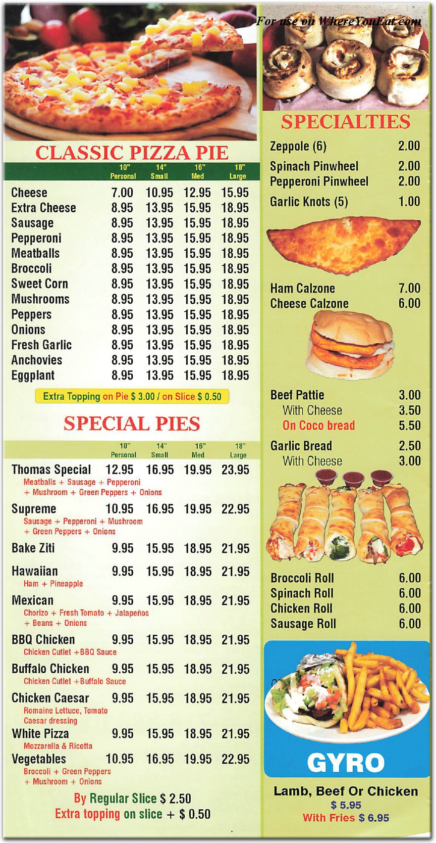 menu image