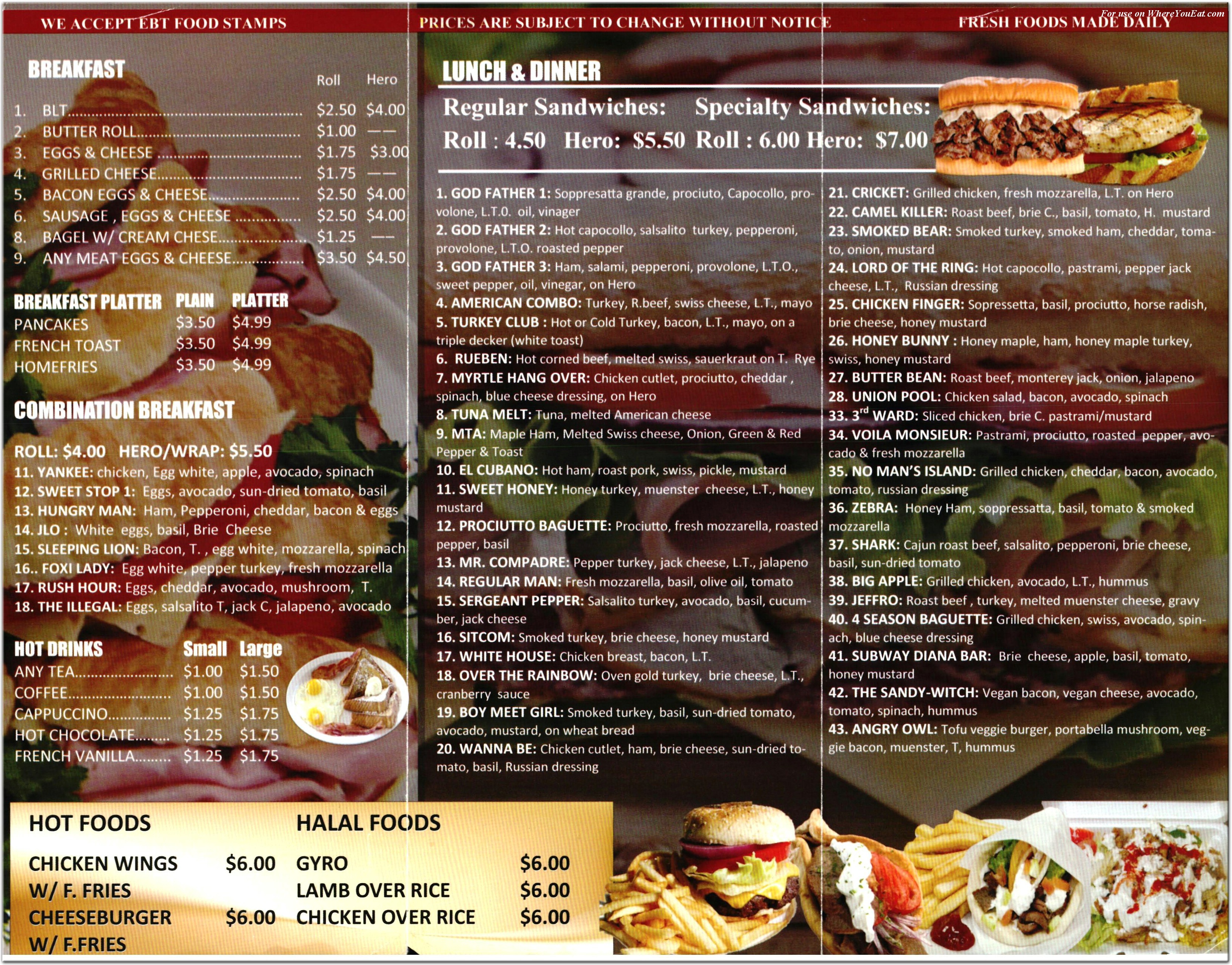 menu image