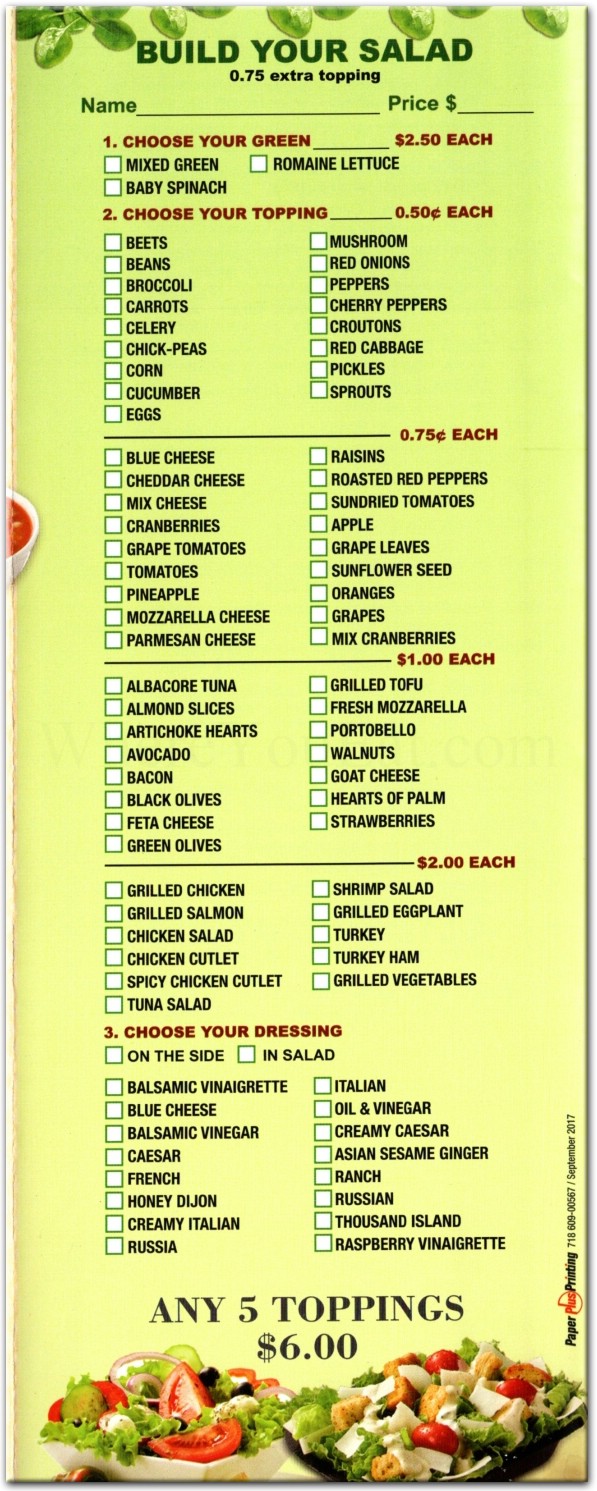 menu image