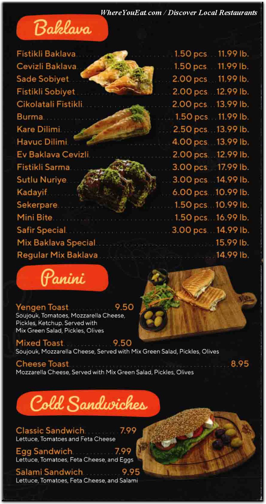 menu image