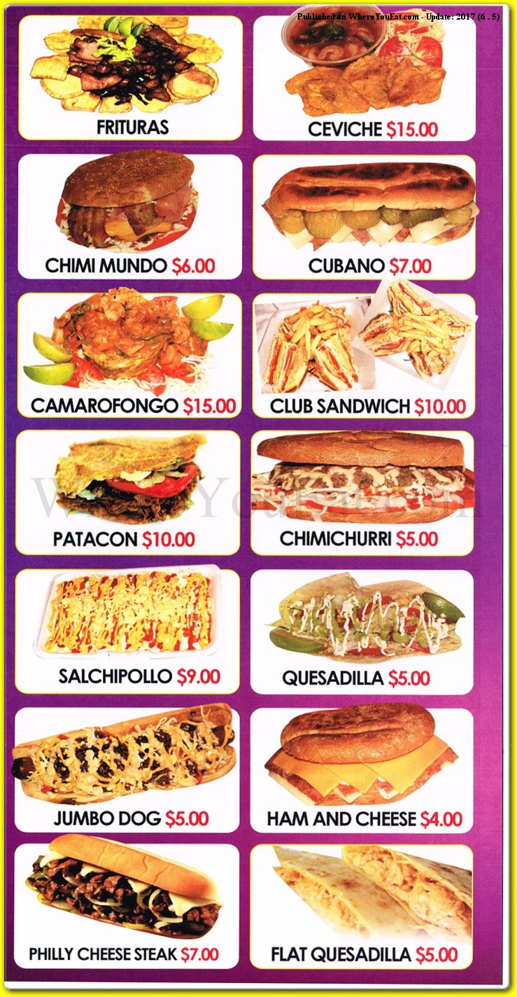 menu image