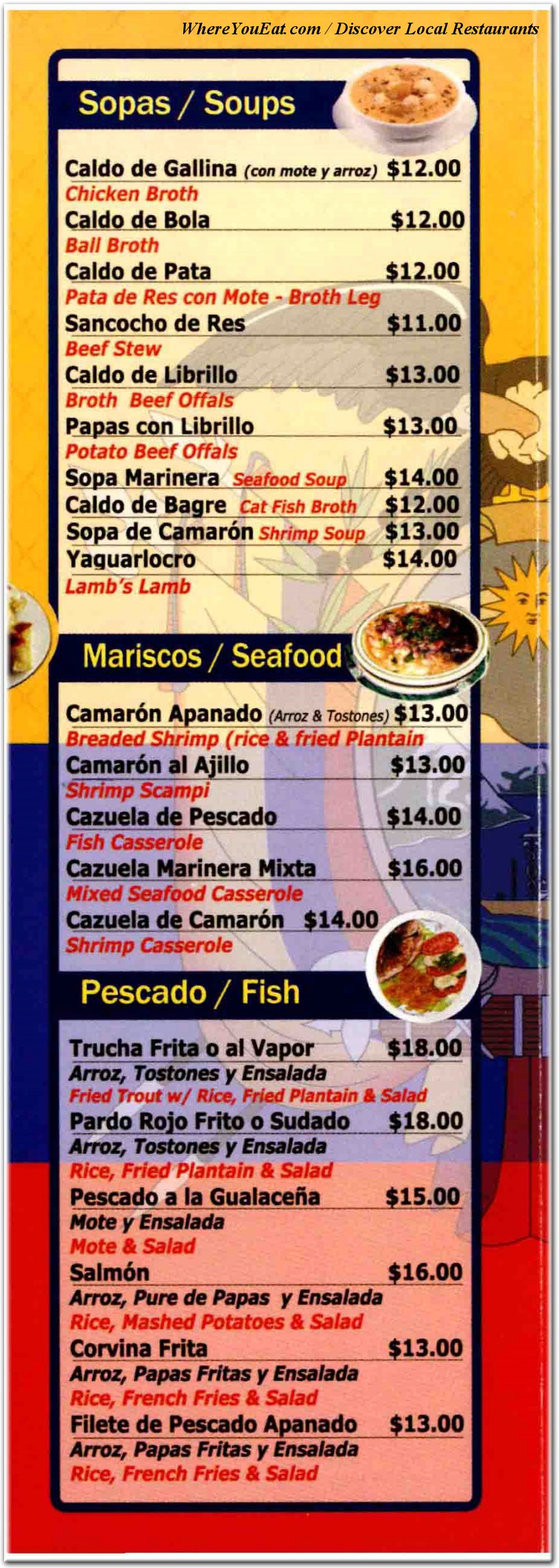 menu image