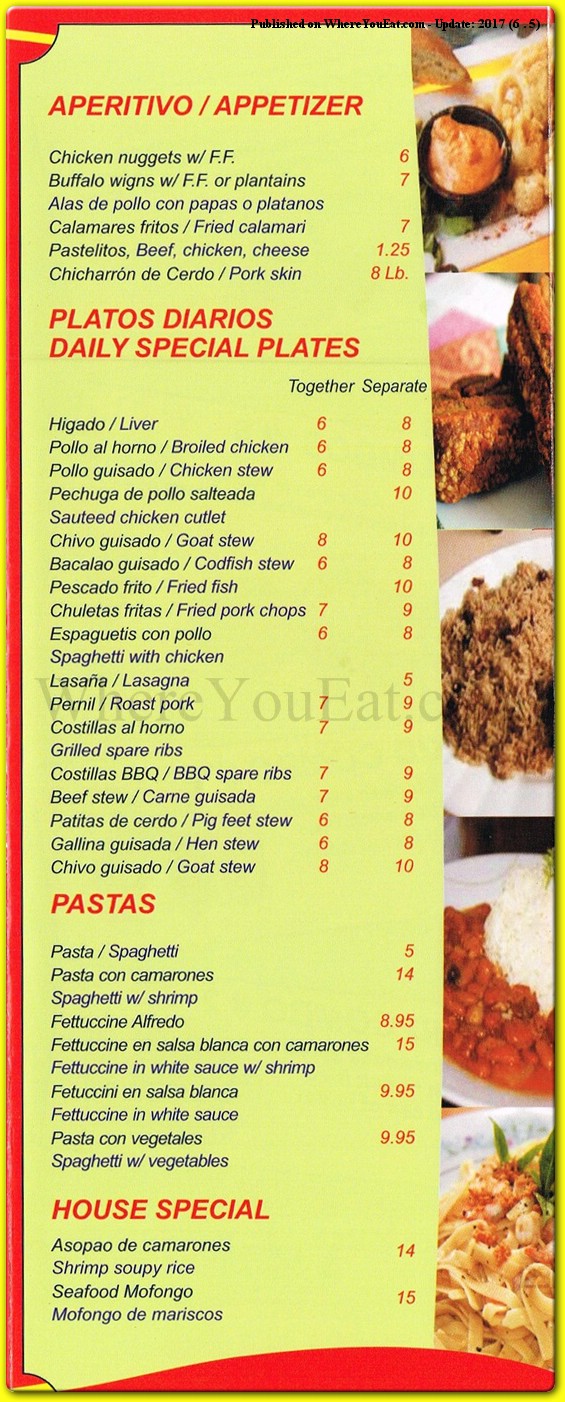 menu image