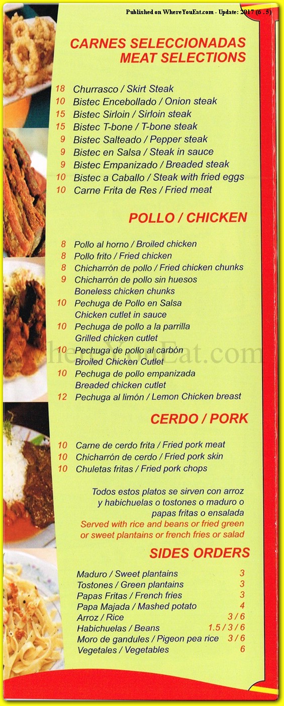 menu image