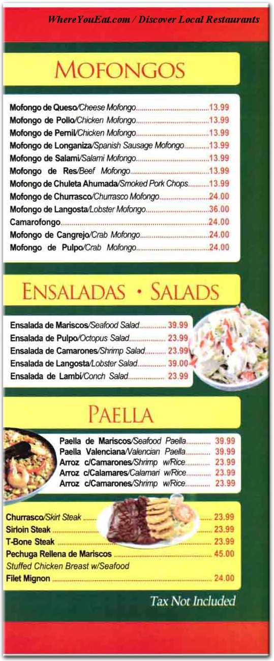 menu image